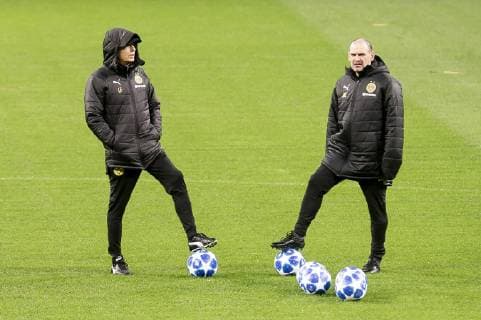 Borussia Dortmund coach Lucien Favre during training session the day before UEFA Champions League match between Atletico de Madrid and Borussia Dortmund at Wanda Metropolitano in Madrid, Spain.November 05, 2018.  (4744019)