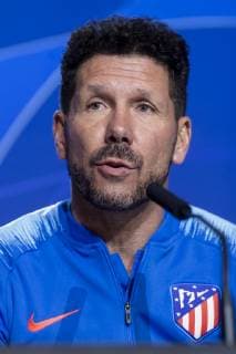 Atletico de Madrid coach Diego Pablo Simeone during press conference PK Pressekonferenz the day before UEFA Champions League match between Atletico de Madrid and Borussia Dortmund at Wanda Metropolitano in Madrid, Spain.November 05, 2018.  (4963060)