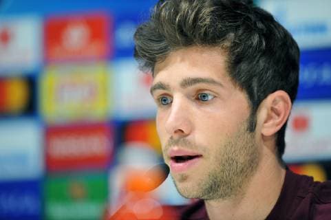2018.11.05 Mediolan Milan Pilka nozna Liga Mistrzow sezon 2018 2019 Konferencja prasowa i trening FC Barcelona Barca N z Sergi Roberto Foto Norbert Barczyk PressFocus 2018.11.05 Mediolan Milan Football UEFA Champions League FC Barcelona press conference PK Pressekonferenz and training session Sergi Roberto Credit: Norbert Barczyk PressFocus NEWSPIX.PL --- Newspix.pl  20181105NB0006