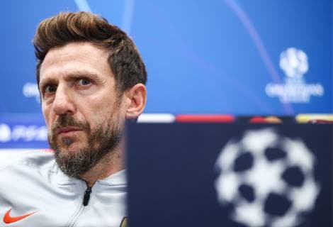 FuÃŸball, CL, AS Rom PK MOSCOW, RUSSIA - NOVEMBER 6, 2018: A.S. Roma manager Eusebio Di Francesco during a press conference PK Pressekonferenz ahead of the 2018-19 UEFA Champions League Group Stage match against CSKA Moscow scheduled for November 7, 2018. Valery Sharifulin TASS  TS096697