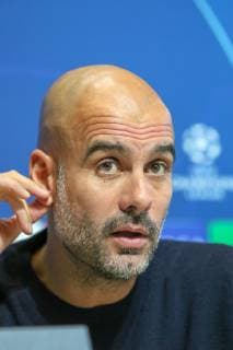 Manchester City press conference PK Pressekonferenz Manager of Manchester City, Pep Guardiola during the Manchester City press conference at the Etihad Stadium, Manchester Content Not Available For UK Newspapers Copyright: xStevexMcCormickx FIL-12509-0010
