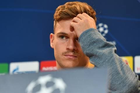 Joshua KIMMICH Bayern Muenchen gestures skeptical single frame cut single motif portrait portrait press conference FC Bayern Muenchen before the Champions League match against AEK Athens football on 06 11 2018