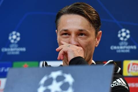 Niko KOVAC coach Bayern Munich gestures skeptical single picture cut single motif portrait portrait press conference FC Bayern Munich before the Champions League match against AEK Athens football on 06 11 2018