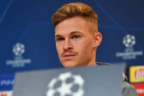 Joshua KIMMICH Bayern Muenchen single picture cut single motive portrait press conference FC Bayern Muenchen before the Champions League match against AEK Athens soccer on 06 11 2018