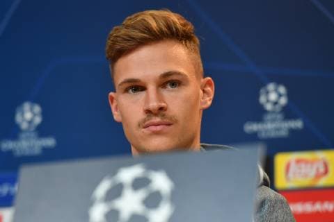 Joshua KIMMICH Bayern Muenchen single picture cut single motive portrait press conference FC Bayern Muenchen before the Champions League match against AEK Athens soccer on 06 11 2018