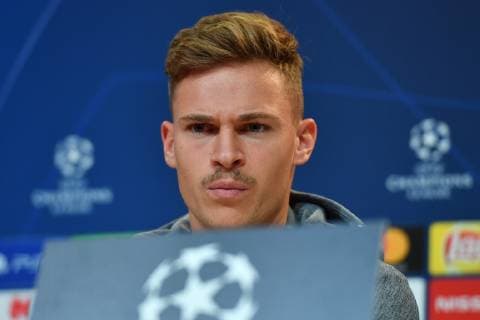 Joshua KIMMICH Bayern Muenchen single picture cut single motive portrait press conference FC Bayern Muenchen before the Champions League match against AEK Athens soccer on 06 11 2018