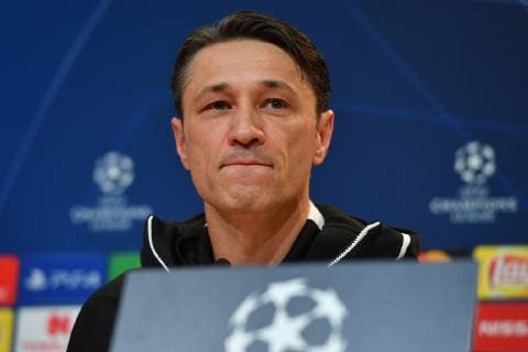 Niko KOVAC coach Bayern Muenchen skeptical single picture cut single motive portrait press conference FC Bayern Muenchen before the Champions League match against AEK Athens soccer on 06 11 2018