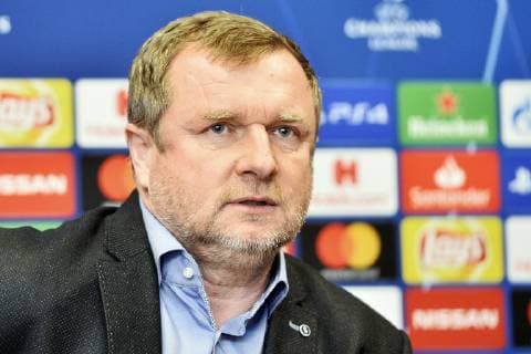 Head Coach Pavel Vrba (Plzen) attends a press conference PK Pressekonferenz one day prior to the UEFA Champions League match between FC Viktoria Plzen and Real Madrid, group stage, group G, in Pilsen, Czech Republic, on November 6, 2018. (CTKxPhoto MiroslavxChaloupka) CTKPhotoP201811060798001  cha02