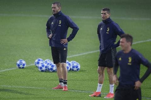 Fußball, CL, Juventus Turin Training Photo LaPresse - Fabio Ferrari November 06, 2018 Turin, Italy soccer Juventus fc session training day before Juventus Fc vs Manchester United ManU - Uefa Champions League 2018 2019 - Allianz Stadium - Group H. In the pic:Bonucci  Copyright: xFabioxFerrari LaPressex
