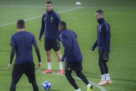 Fußball, CL, Juventus Turin Training Photo LaPresse - Fabio Ferrari November 06, 2018 Turin, Italy soccer Juventus fc session training day before Juventus Fc vs Manchester United ManU - Uefa Champions League 2018 2019 - Allianz Stadium - Group H. In the pic:Cristiano Ronaldo  Copyright: xFabioxFerrari LaPressex