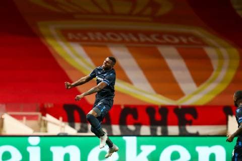 Fußball, CL, AS Monaco - FC Brügge Club s Wesley Moraes celebrates after scoring during a game between AS Monaco and Belgian soccer team Club Brugge KV in the Principality of Monaco, Tuesday 06 November 2018, on day four of the UEFA Champions League, in group A. BRUNOxFAHY  x05462706x