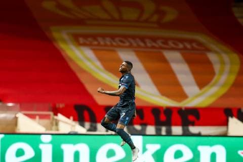 Club s Wesley Moraes celebrates after scoring during a game between AS Monaco and Belgian soccer team Club Brugge KV in the Principality of Monaco, Tuesday 06 November 2018, on day four of the UEFA Champions League, in group A. BRUNOxFAHY  x05462710x