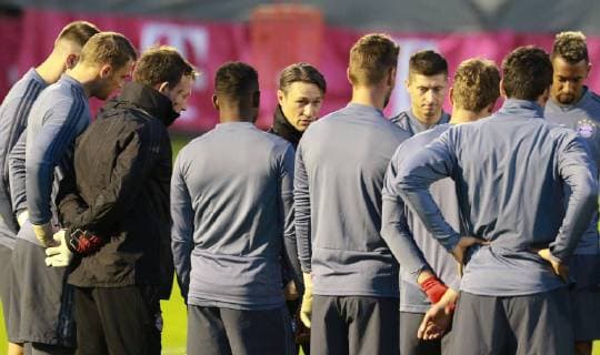 Coach Niko Kovac Team Football FC Bayern Munich Final training before the CL match against AEK Athens FC 06 11 2018 DFL UND DFB REGULATIONS PROHIBIT ANY USE OF PHOTOGRAPHS AS IMAGE SEQUENCES AND OR QUASI VIDEO