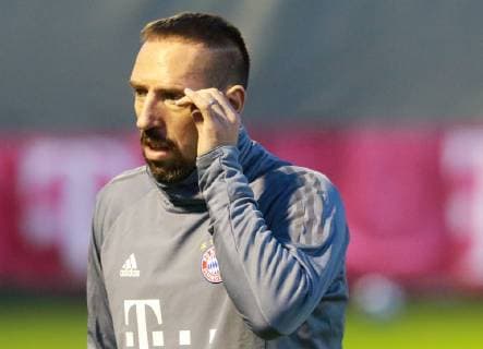 Franck Ribery Football FC Bayern Munich Final training before the CL match against AEK Athens FC 06 11 2018 DFL UND DFB REGULATIONS PROHIBIT ANY USE OF PHOTOGRAPHS AS IMAGE SEQUENCES AND OR QUASI VIDEO