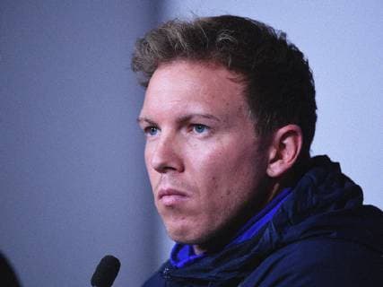06 11 2018 xmeix Football UEFA Champions League Press Conference Final Training Olympique Lyon TSG 1899 Hoffenheim emspor v l Hoffenheims Coach Julian Nagelsmann TSG 1899 Hoffenheim DFL DFB REGULATIONS PROHIBIT ANY USE OF PHOTOGRAPHS as IMAGE SEQUENCES and or QUASI VIDEO Lyon prio:1