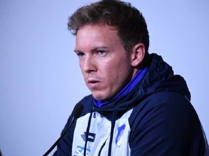 06 11 2018 xmeix Football UEFA Champions League Press Conference Final Training Olympique Lyon TSG 1899 Hoffenheim emspor v l Hoffenheims Coach Julian Nagelsmann TSG 1899 Hoffenheim DFL DFB REGULATIONS PROHIBIT ANY USE OF PHOTOGRAPHS as IMAGE SEQUENCES and or QUASI VIDEO Lyon prio:1