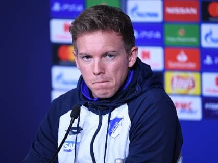 06 11 2018 xmeix Football UEFA Champions League Press Conference Final Training Olympique Lyon TSG 1899 Hoffenheim emspor v l Hoffenheims Coach Julian Nagelsmann TSG 1899 Hoffenheim DFL DFB REGULATIONS PROHIBIT ANY USE OF PHOTOGRAPHS as IMAGE SEQUENCES and or QUASI VIDEO Lyon prio:1