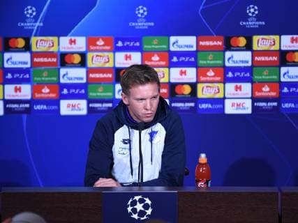 06 11 2018 xmeix Football UEFA Champions League Press Conference Final Training Olympique Lyon TSG 1899 Hoffenheim emspor v l Hoffenheims Coach Julian Nagelsmann TSG 1899 Hoffenheim DFL DFB REGULATIONS PROHIBIT ANY USE OF PHOTOGRAPHS as IMAGE SEQUENCES and or QUASI VIDEO Lyon prio:1