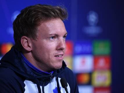 06 11 2018 xmeix Football UEFA Champions League Press Conference Final Training Olympique Lyon TSG 1899 Hoffenheim emspor v l Hoffenheims Coach Julian Nagelsmann TSG 1899 Hoffenheim DFL DFB REGULATIONS PROHIBIT ANY USE OF PHOTOGRAPHS as IMAGE SEQUENCES and or QUASI VIDEO Lyon prio:1