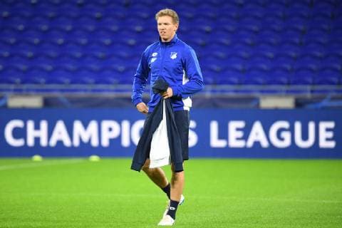 06 11 2018 xmeix Football UEFA Champions League Press Conference Final Training Olympique Lyon TSG 1899 Hoffenheim emspor v l Hoffenheims Coach Julian Nagelsmann TSG 1899 Hoffenheim DFL DFB REGULATIONS PROHIBIT ANY USE OF PHOTOGRAPHS as IMAGE SEQUENCES and or QUASI VIDEO Lyon prio:1