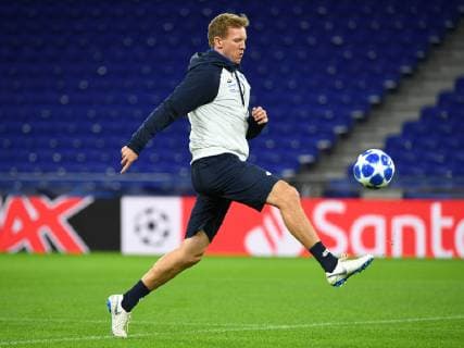 06 11 2018 xmeix Football UEFA Champions League Press Conference Final Training Olympique Lyon TSG 1899 Hoffenheim emspor v l Hoffenheims Coach Julian Nagelsmann TSG 1899 Hoffenheim DFL DFB REGULATIONS PROHIBIT ANY USE OF PHOTOGRAPHS as IMAGE SEQUENCES and or QUASI VIDEO Lyon prio:1