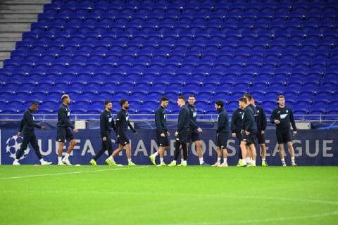 06 11 2018 xmeix Football UEFA Champions League Press Conference Final Training Olympique Lyon TSG 1899 Hoffenheim emspor v l Hoffenheims player at the final training DFL DFB REGULATIONS PROHIBIT ANY USE OF PHOTOGRAPHS as IMAGE SEQUENCES and or QUASI VIDEO Lyon prio:1