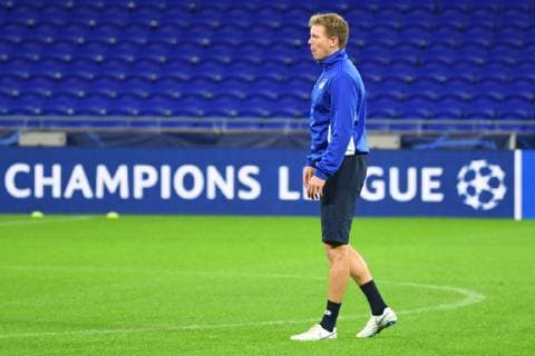 06 11 2018 xmeix Football UEFA Champions League Press Conference Final Training Olympique Lyon TSG 1899 Hoffenheim emspor v l Hoffenheims Coach Julian Nagelsmann TSG 1899 Hoffenheim DFL DFB REGULATIONS PROHIBIT ANY USE OF PHOTOGRAPHS as IMAGE SEQUENCES and or QUASI VIDEO Lyon prio:1