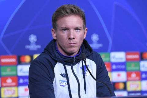 06 11 2018 xmeix Football UEFA Champions League Press Conference Final Training Olympique Lyon TSG 1899 Hoffenheim emspor v l Hoffenheims Coach Julian Nagelsmann TSG 1899 Hoffenheim DFL DFB REGULATIONS PROHIBIT ANY USE OF PHOTOGRAPHS as IMAGE SEQUENCES and or QUASI VIDEO Lyon prio:1