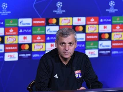 06 11 2018 xmeix Football UEFA Champions League Press Conference Final Training Olympique Lyon TSG 1899 Hoffenheim emspor v l Coach Bruno Genesio Olympique Lyon DFL DFB REGULATIONS PROHIBIT ANY USE OF PHOTOGRAPHS as IMAGE SEQUENCES and or QUASI VIDEO Lyon prio:1