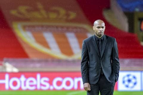 Sport Bilder des Tages Fußball, CL, AS Monaco - FC Brügge Thierry Henry (Entraineur de l AS Monaco) FOOTBALL : AS Monaco vs Club Bruges - Ligue des Champions - Monaco - 06 11 2018 NorbertScanella Panoramic 