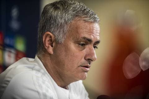 Jose Mourinho of Manchester United ManU during the press conference PK Pressekonferenz before the UEFA Champions League match between Juventus and Manchester United at the Juventus Stadium, Turin, Italy on 6 November 2018. Copyright: xAlbertoxGandolfox 21830010