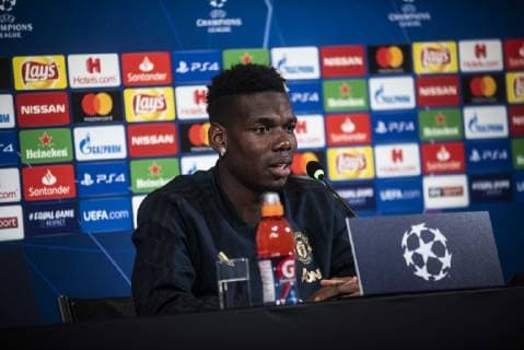 Paul Pogba of Manchester United ManU during the press conference PK Pressekonferenz before the UEFA Champions League match between Juventus and Manchester United at the Juventus Stadium, Turin, Italy on 6 November 2018. Copyright: xAlbertoxGandolfox 21830043