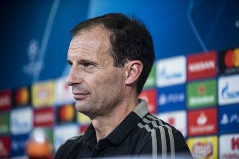 Massimiliano Allegri of Juventus during the press conference PK Pressekonferenz before the UEFA Champions League match between Juventus and Manchester United ManU at the Juventus Stadium, Turin, Italy on 6 November 2018. Copyright: xAlbertoxGandolfox 21830062