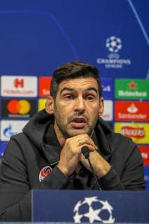 Shakhtar Donetsk press conference PK Pressekonferenz Nuno Campos, manger of Shakhtar Donetsk during a press conference at the Etihad Stadium, Manchester Content Not Available For UK Newspapers Copyright: xStevexMcCormickx FIL-12510-0002
