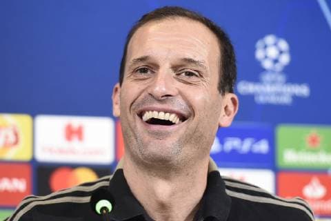 Fußball, CL, Juventus Turin PK Photo LaPresse - Fabio Ferrari November 06, 2018 Turin, Italy soccer press conference PK Pressekonferenz Juventus fc session training day before Juventus Fc vs Manchester United ManU - Uefa Champions League 2018 2019 - Allianz Stadium - Group H. In the pic:Massimiliano Allegri  Copyright: xFabioxFerrari LaPressex