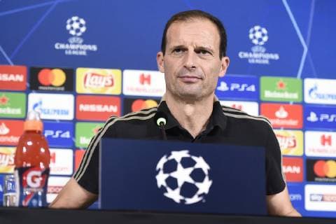 Fußball, CL, Juventus Turin PK Photo LaPresse - Fabio Ferrari November 06, 2018 Turin, Italy soccer press conference PK Pressekonferenz Juventus fc session training day before Juventus Fc vs Manchester United ManU - Uefa Champions League 2018 2019 - Allianz Stadium - Group H. In the pic:Massimiliano Allegri  Copyright: xFabioxFerrari LaPressex