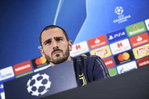 Fußball, CL, Juventus Turin PK Photo LaPresse - Fabio Ferrari November 06, 2018 Turin, Italy soccer press conference PK Pressekonferenz Juventus fc session training day before Juventus Fc vs Manchester United ManU - Uefa Champions League 2018 2019 - Allianz Stadium - Group H. In the pic:Leonardo Bonucci  Copyright: xFabioxFerrari LaPressex