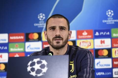 Fußball, CL, Juventus Turin PK Photo LaPresse - Fabio Ferrari November 06, 2018 Turin, Italy soccer press conference PK Pressekonferenz Juventus fc session training day before Juventus Fc vs Manchester United ManU - Uefa Champions League 2018 2019 - Allianz Stadium - Group H. In the pic:Leonardo Bonucci  Copyright: xFabioxFerrari LaPressex