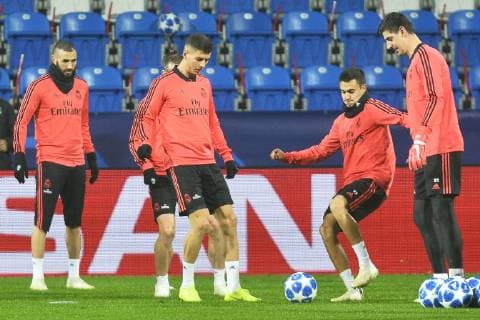 Soccer players of Real Madrid in action during the training session prior to 4th round Football Champions League group G match: Viktoria Plzen vs Real Madrid in Pilsen, Czech Republic, November 6, 2018. (CTKxPhoto MiroslavxChaloupka) CTKPhotoP201811060984101  cha23k