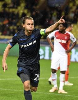 Fußball, CL, AS Monaco - FC Brügge Ruud Vormer midfielder of Club Brugge FOOTBALL : AS Monaco vs Club Bruges Ligue des Champions - Monaco - 06 11 2018 PhotoNews Panoramic  775218872
