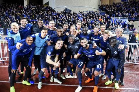 Sport Bilder des Tages Fußball, CL, AS Monaco - FC Brügge celebration Club Brugge Joie FOOTBALL : AS Monaco vs Club Bruges Ligue des Champions - Monaco - 06 11 2018 PhotoNews Panoramic  775218872