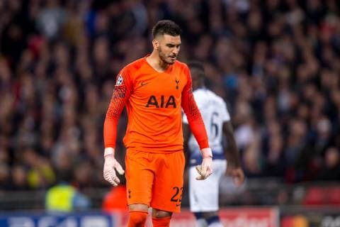 Paulo Gazzaniga of Tottenham Hotspur looks dejected after the PSV goal during the UEFA Champions League Group Stage match between Tottenham Hotspur and PSV Eindhoven at Wembley Stadium, London, England on 6 November 2018. Copyright: xSalvioxCalabresex 21810001