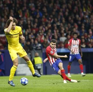 Madrid, Spain. 06th November 2018: Correa, forward from Atletico de Madrid, during the UEFA Champions League group stage against Borussia Dortmund at estadio Wanda Metropolitano. (Photo by: Ivan Abanades Medina Cordon Press).  xIvanxAbanadesxMedinax xx