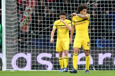 Thomas Delaney Borussia Dortmund 6 Axel Witsel Borussia Dortmund 28 after the 1 0 Atletico Madrid vs. Borussia Dortmund Football Champions League Group Phase 06 11 2018 Atletico Madrid vs. Borussia Dortmund Football Champions League Group Phase 06 11 2018 Madrid Copyright: xLanger Eibner-Pressefotox EP_HLR
