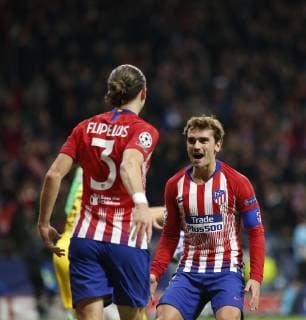 Madrid, Spain. 06th November 2018: Antoine Griezmann, forward from Atletico de Madrid, celebrating after scoring during the UEFA Champions League group stage against Borussia Dortmund at estadio Wanda Metropolitano. (Photo by: Ivan Abanades Medina Cordon Press).  xIvanxAbanadesxMedinax xx