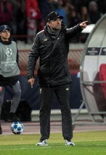 06.11.2018 Belgrade(Serbia) FK Crvena Zvezda(Red Star)-FC Liverpool Champions League men s football Jürgen Klopp FC Liverpool coach : 
