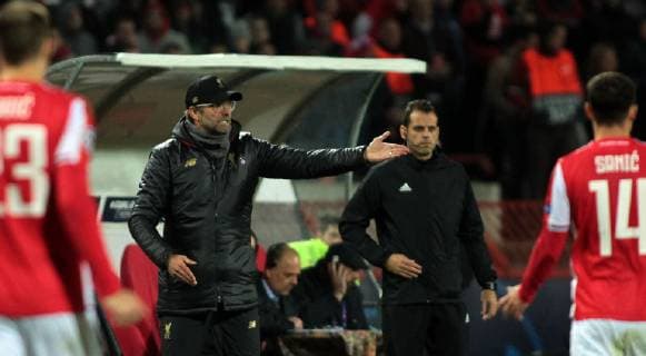 06.11.2018 Belgrade(Serbia) FK Crvena Zvezda(Red Star)-FC Liverpool Champions League men s football Jürgen Klopp FC Liverpool coach : 