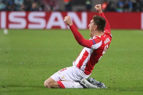 MILAN PAVKOV of Crvena zvezda during UEFA Champions league match against Liverpool at Rajko Mitic stadium, Beograd 06.11.2018 MarkoxMetlas 