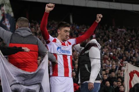 MILAN PAVKOV of Crvena zvezda during UEFA Champions league match against Liverpool at Rajko Mitic stadium, Beograd 06.11.2018 MarkoxMetlas 