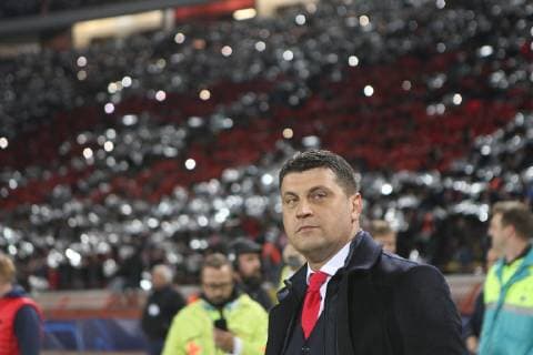 VLADAN MILOJEVIC coach of Crvena zvezda during UEFA Champions league match against Liverpool at Rajko Mitic stadium, Beograd 06.11.2018 MarkoxMetlas 